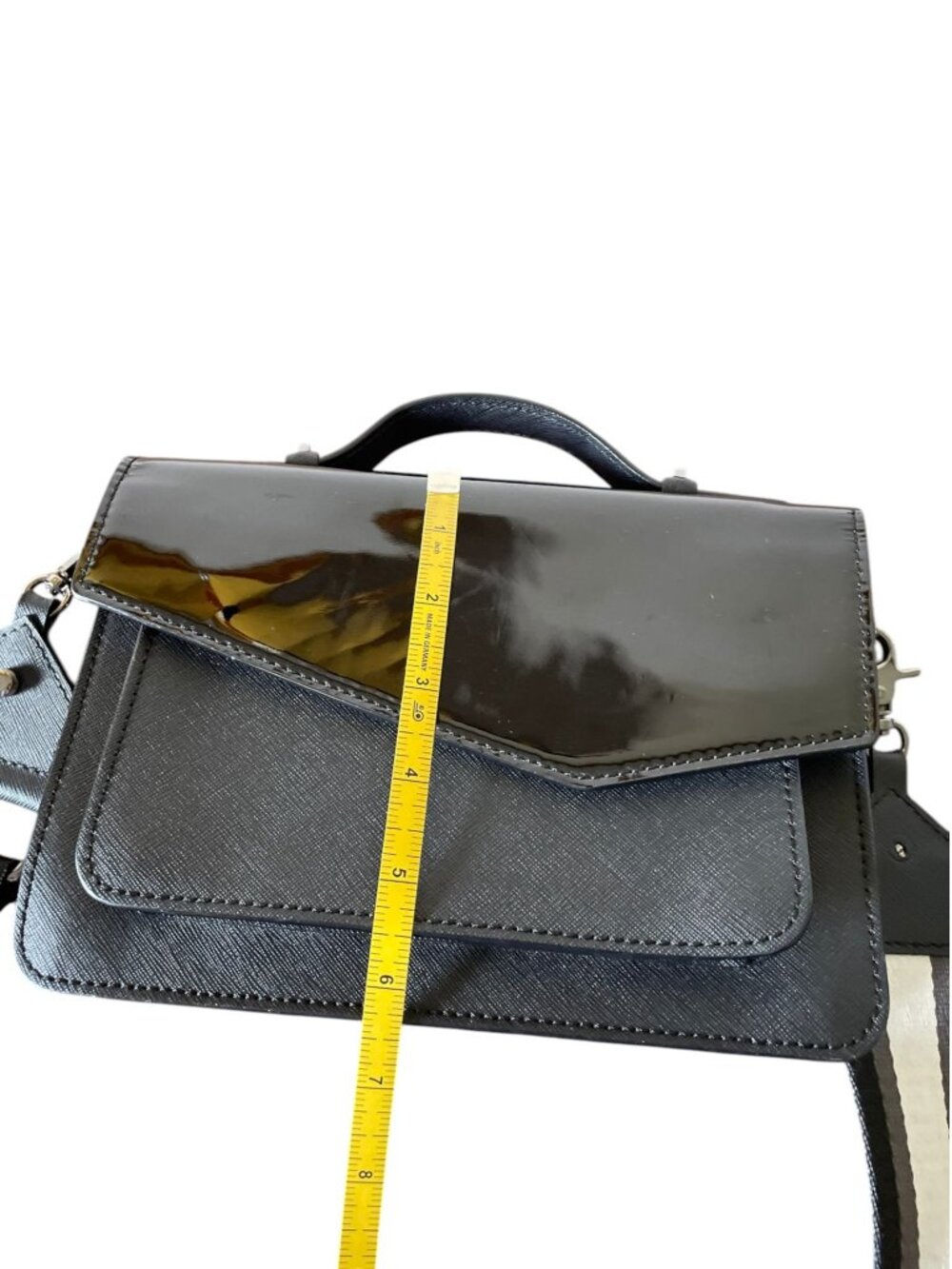 Botkier Cobble Hill Expander Leather Crossbody Bag - Black - Picture 6 of 13